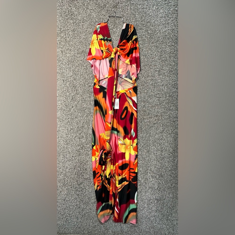 NWT Convertible Wrap Infinity Floral Maxi Dress Size Large - Picture 7 of 8